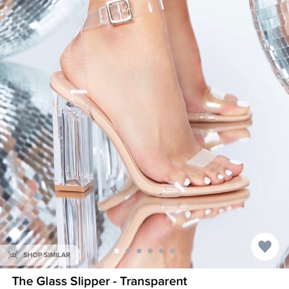 Fashion Nova “The Glass Slipper” heel